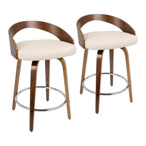Grotto 25" Fixed Height Counter Stool - Set Of 2